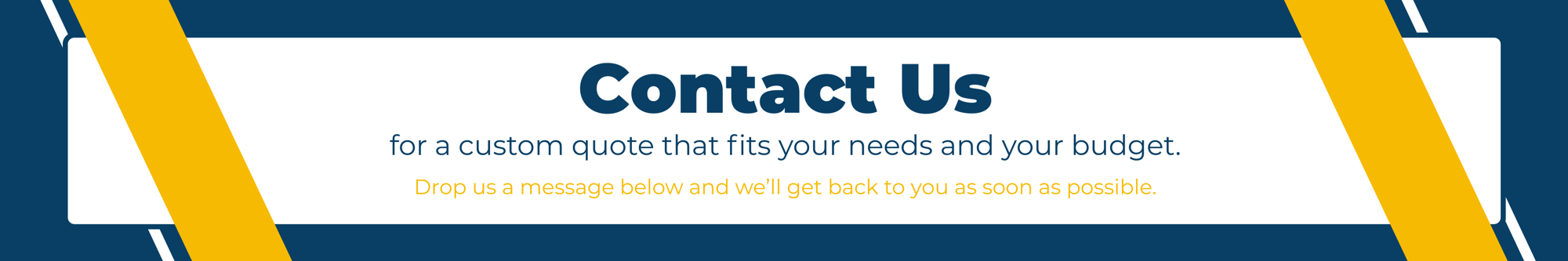 Contact Us Banner